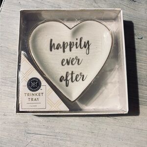 Happily Ever After Heart Trinket Tray by